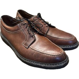 Allen Edmonds Wilbert Moc Split Toe Chili Brown Oxfords US Mens Size 11 C‎